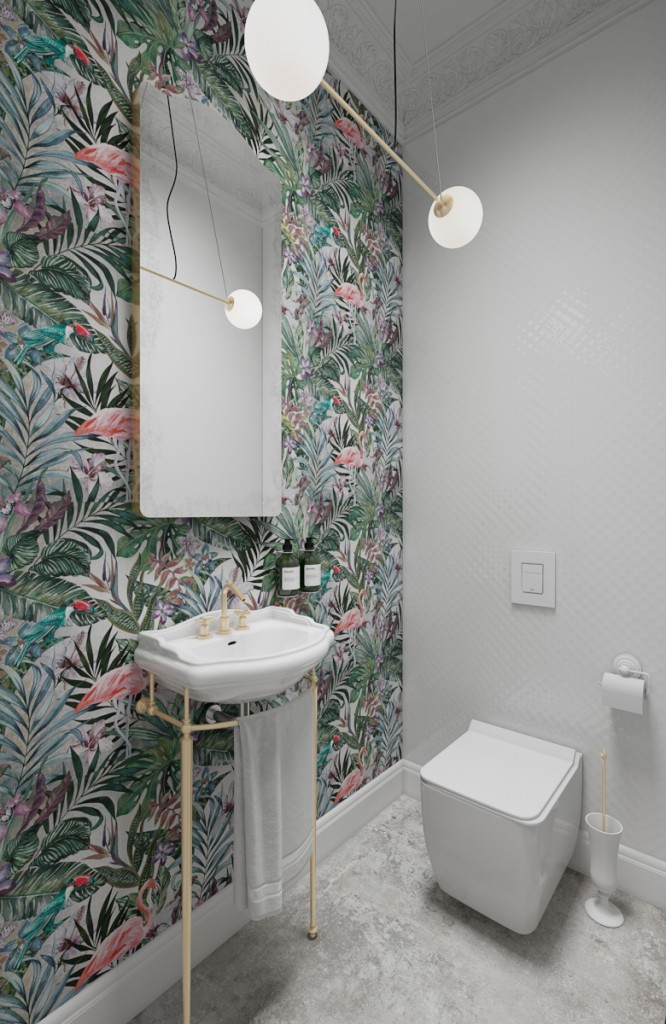 łazienka parter - tapeta 1